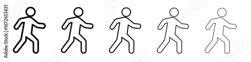 Pedestrian icon for graphic designs. Icon vector design