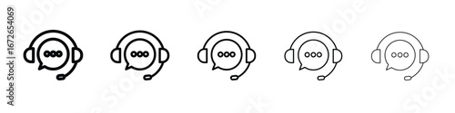 Live chat icon for graphic designs. Icon vector design