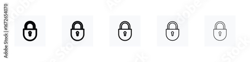 Lock icon for graphic designs. Icon vector design
