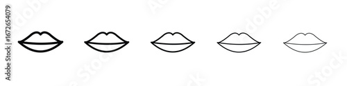Lips icon for graphic designs. Icon vector design