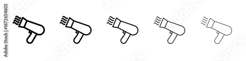 Hair dryer icon for graphic designs. Icon vector design