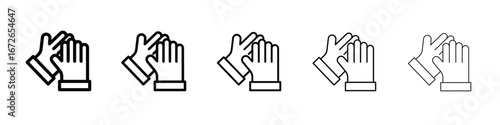 Glove icon for graphic designs. Icon vector design