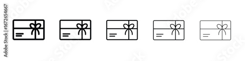 Gift voucher icon for graphic designs. Icon vector design