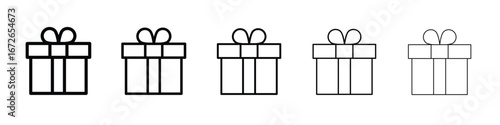 Gift box icon for graphic designs. Icon vector design
