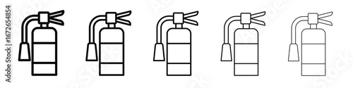 Fire extinguisher icon for graphic designs. Icon vector design