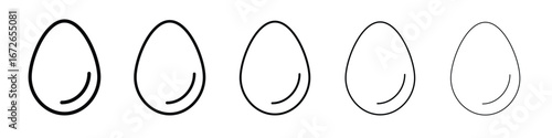 Egg icon for graphic designs. Icon vector design