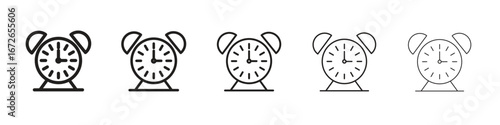 Clock icon for graphic designs. Icon vector design