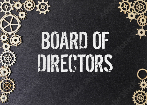 Wooden blocks with words 'Board of directors'. Business concept