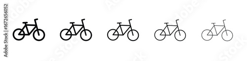 Bicycle icon for graphic designs. Icon vector design