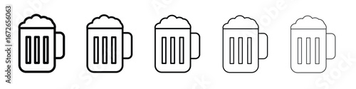 Beer mug icon for graphic designs. Icon vector design