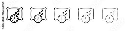Bedtime icon for graphic designs. Icon vector design