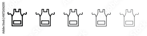 Apron icon for graphic designs. Icon vector design