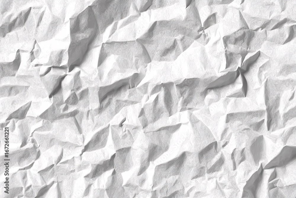 Obraz premium Crumpled white paper texture