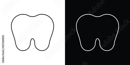 Tooth icon Lineal Style Vector Illustration. Vector symbol pictogram