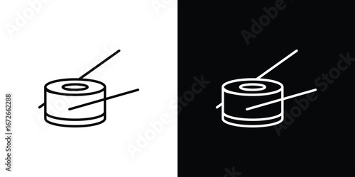 Sushi icon Lineal Style Vector Illustration. Vector symbol pictogram