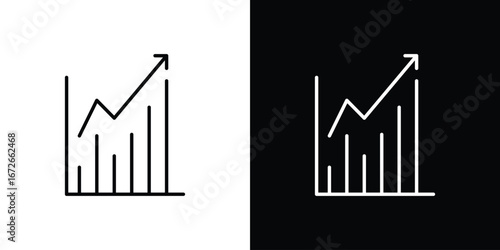 Stats icon Lineal Style Vector Illustration. Vector symbol pictogram