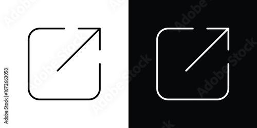 Share icon Lineal Style Vector Illustration. Vector symbol pictogram