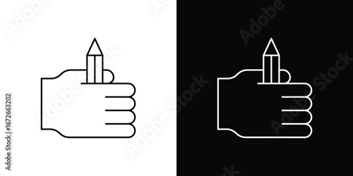 Self expression icon Lineal Style Vector Illustration. Vector symbol pictogram