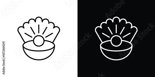 Pearl icon Lineal Style Vector Illustration. Vector symbol pictogram