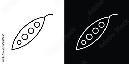 Peapod icon Lineal Style Vector Illustration. Vector symbol pictogram