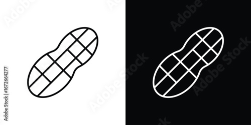 Peanut icon Lineal Style Vector Illustration. Vector symbol pictogram