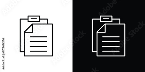 Paste icon Lineal Style Vector Illustration. Vector symbol pictogram