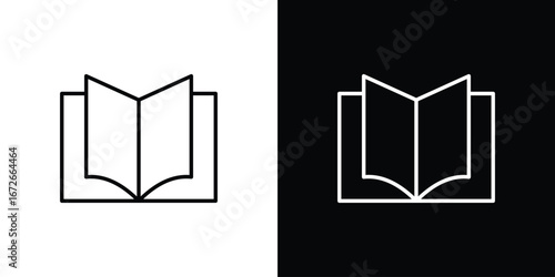 open book icon Lineal Style Vector Illustration. Vector symbol pictogram