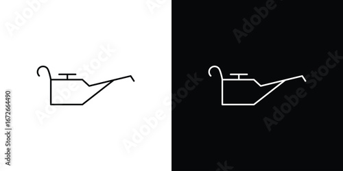Oil can icon Lineal Style Vector Illustration. Vector symbol pictogram