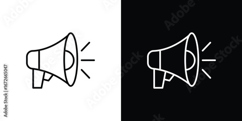 Megaphone icon Lineal Style Vector Illustration. Vector symbol pictogram