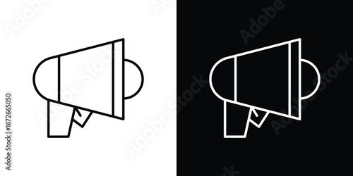 Megaphone icon Lineal Style Vector Illustration. Vector symbol pictogram