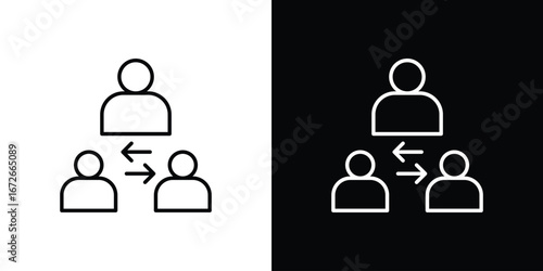 Mediator icon Lineal Style Vector Illustration. Vector symbol pictogram