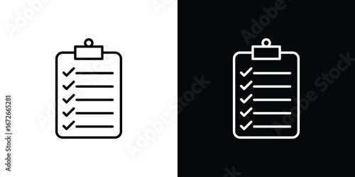 List check icon Lineal Style Vector Illustration. Vector symbol pictogram