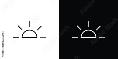 Keyboard brightness icon Lineal Style Vector Illustration. Vector symbol pictogram
