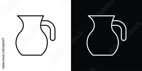 Jug icon Lineal Style Vector Illustration. Vector symbol pictogram
