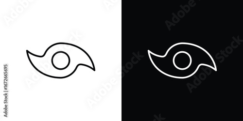 Hurricane icon Lineal Style Vector Illustration. Vector symbol pictogram