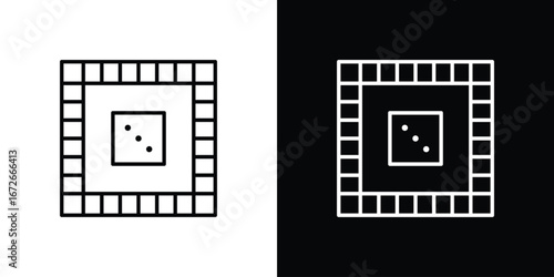 Game board icon Lineal Style Vector Illustration. Vector symbol pictogram