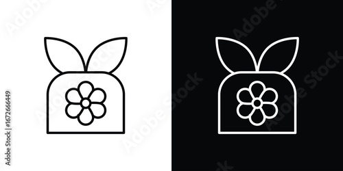 Furoshiki icon Lineal Style Vector Illustration. Vector symbol pictogram