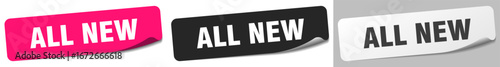 all new sticker. all new sticker set on white background