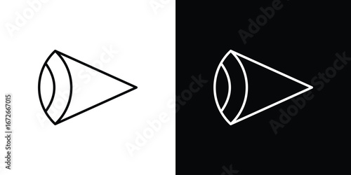 Eye side icon Lineal Style Vector Illustration. Vector symbol pictogram