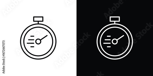 Express icon Lineal Style Vector Illustration. Vector symbol pictogram