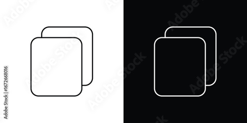 Copy icon Lineal Style Vector Illustration. Vector symbol pictogram