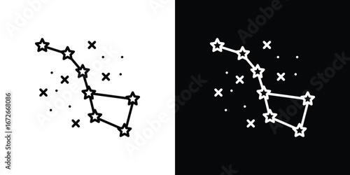 Constellation icon Lineal Style Vector Illustration. Vector symbol pictogram