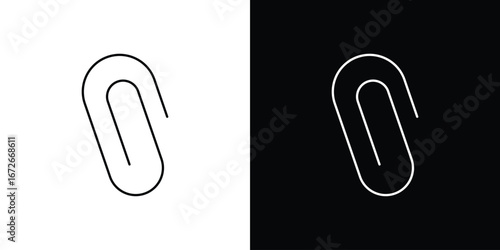 Clip icon Lineal Style Vector Illustration. Vector symbol pictogram