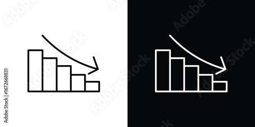 Chat arrow down icon Lineal Style Vector Illustration. Vector symbol pictogram
