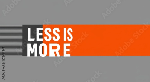 “A bold minimalist vector poster featuring clean lines, vibrant contrasting colors, and oversized typography—emphasizing ‘less is more’ with maximum impact.”
