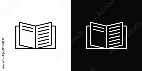 Book icon Lineal Style Vector Illustration. Vector symbol pictogram