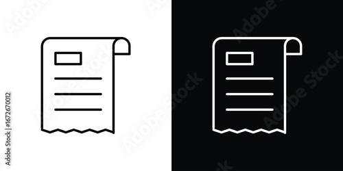 Bill icon Lineal Style Vector Illustration. Vector symbol pictogram