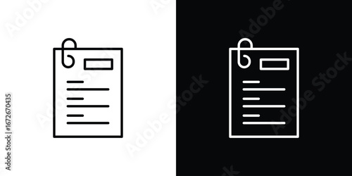 Assignment icon Lineal Style Vector Illustration. Vector symbol pictogram