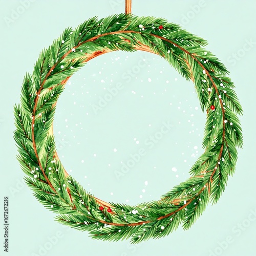 Christmas wreath frame