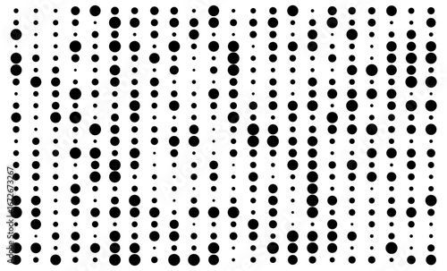 Abstract circular dot array vector tech background.